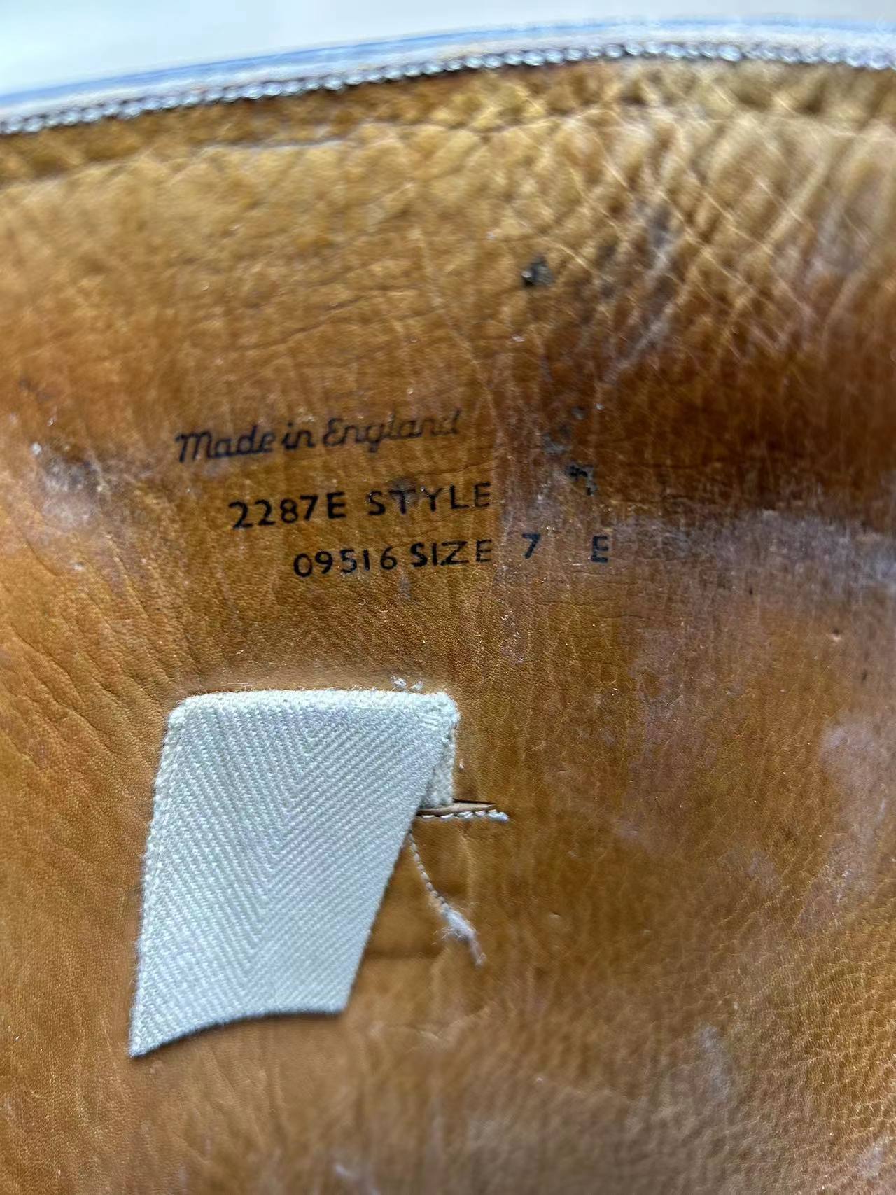 England Made Super BLACK Leather Riding Boots & Wooden Trees UK Size 7 E