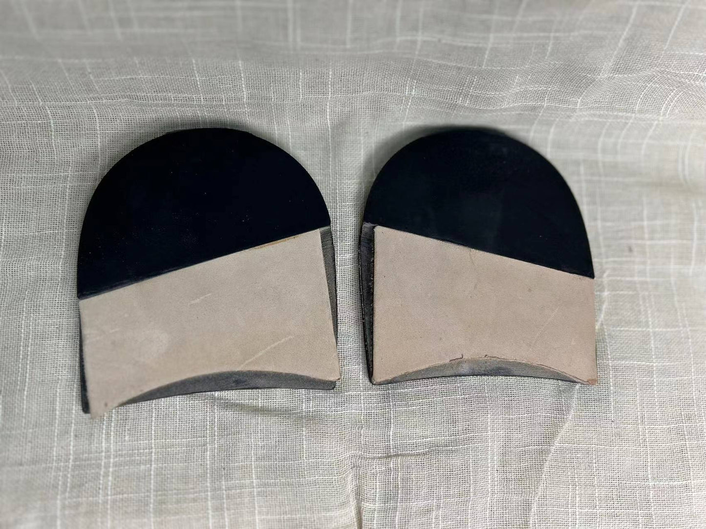 Leather heel top lift