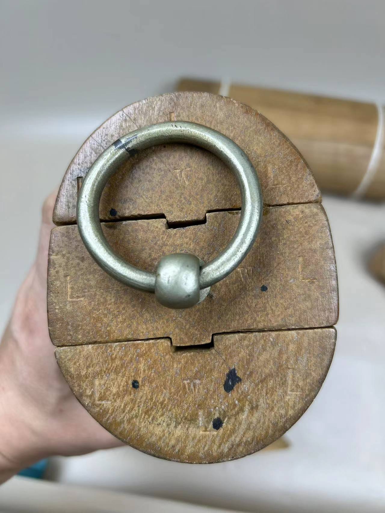 Vintage antique riding hunting boots wooden trees