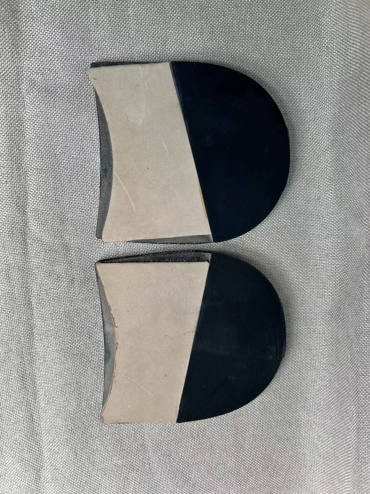 Leather heel top lift