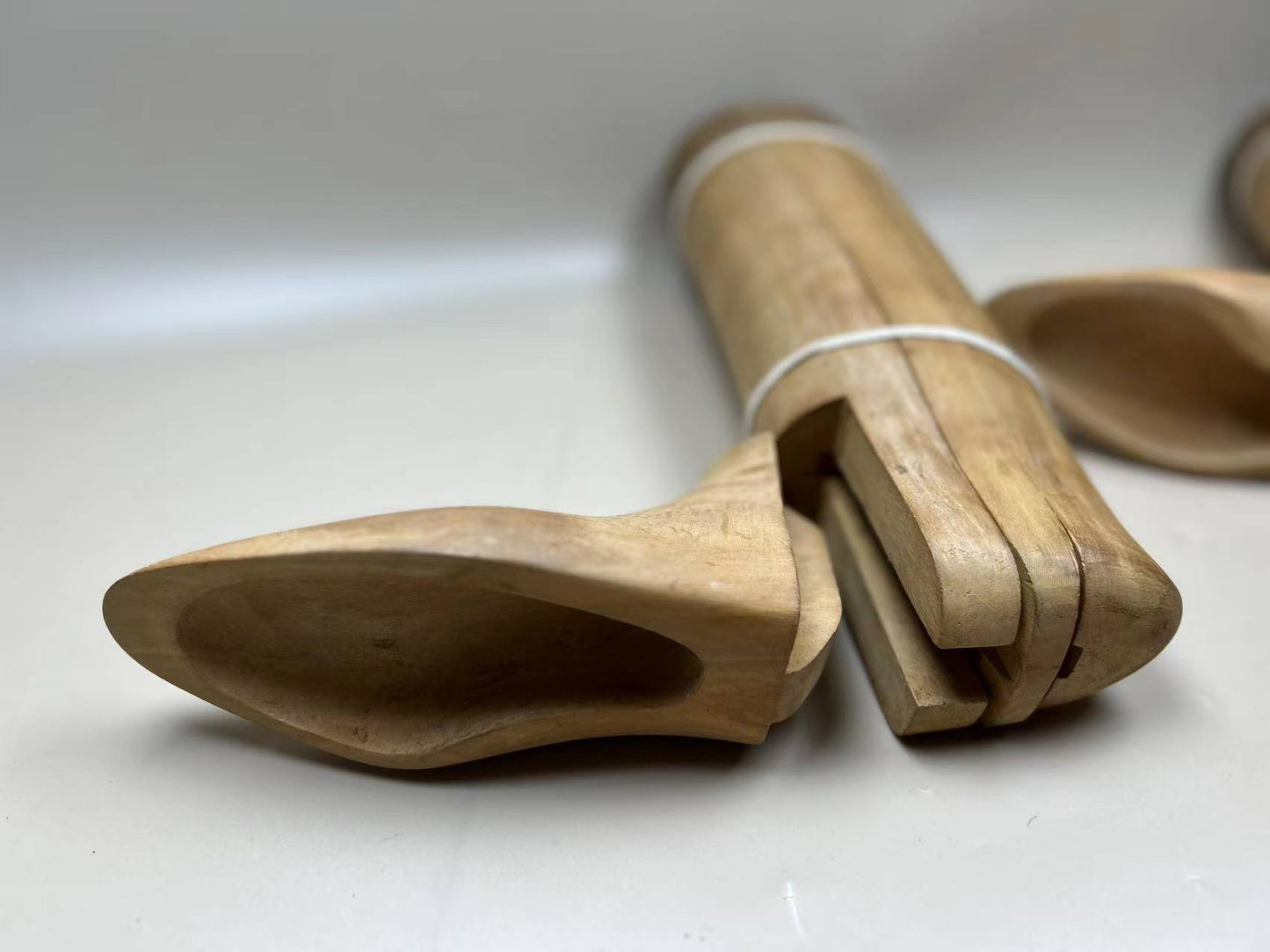 Vintage antique riding hunting boots wooden trees