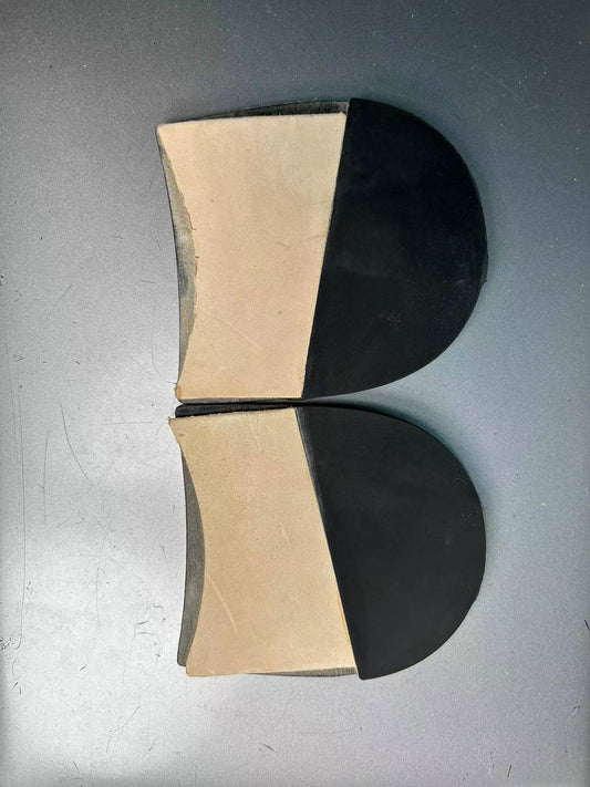 Leather heel top lift