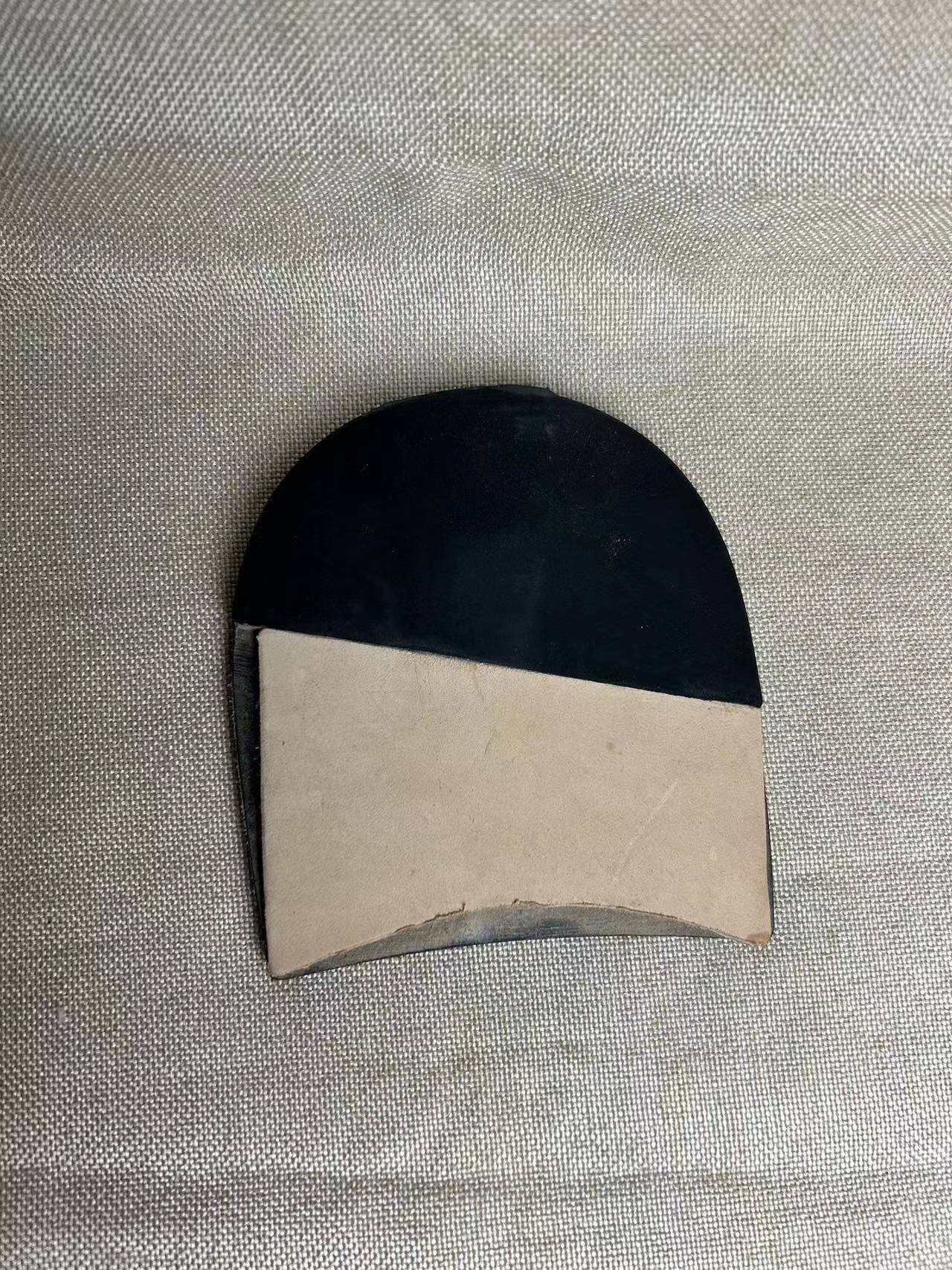 Leather heel top lift