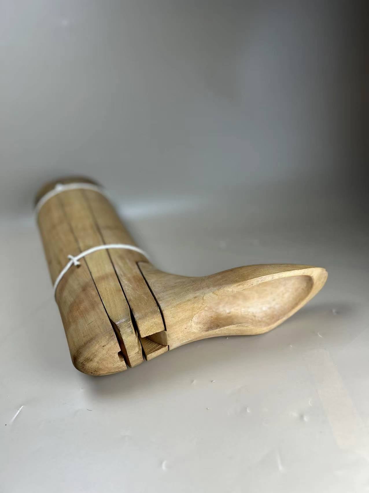 Vintage antique riding hunting boots wooden trees