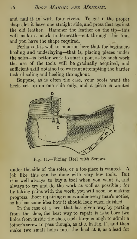 BOOT MAKING AND MENDING