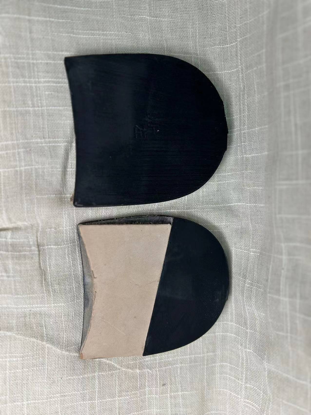 Leather heel top lift